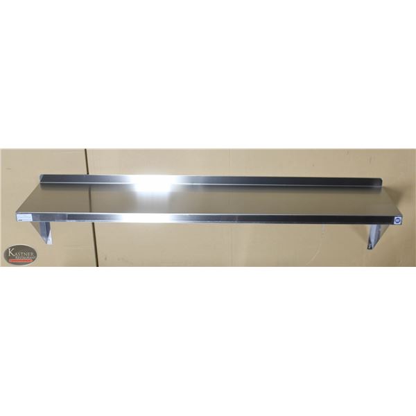 NEW 60 X14  STAINLESS STEEL WALL SHELF