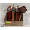 Image 1 : LOT OF 4 RICKARDS BEER TAP HANDLES