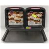 Image 1 : 2 NEW TRUDEAU NON-STICK SQUARE CAKE PANS W/ BETTY