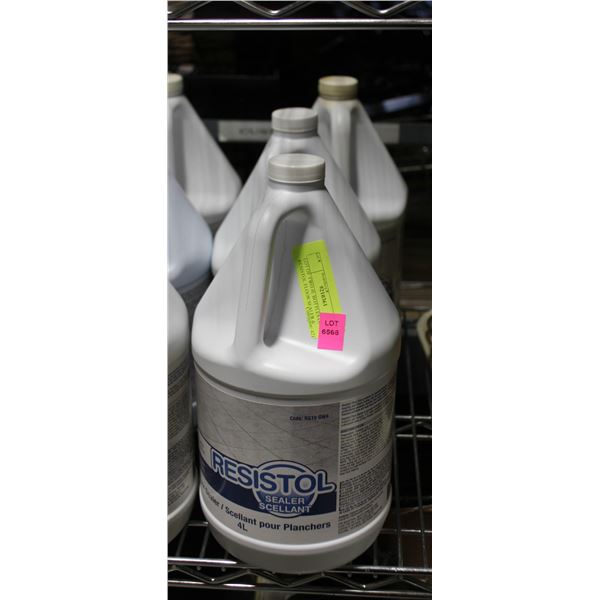 LOT OF TWO 4L BOTTLES OF RESISTOL FLOOR SEALER &