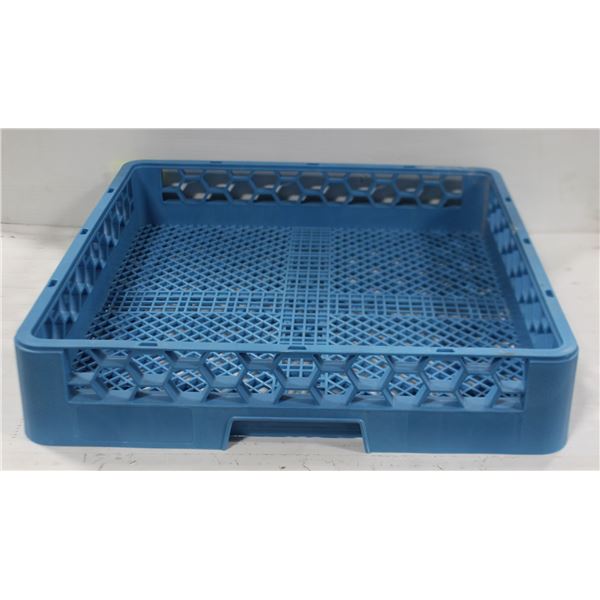 BRAND NEW BLUE SILVERWARE DISH TRAY 20 X 20 