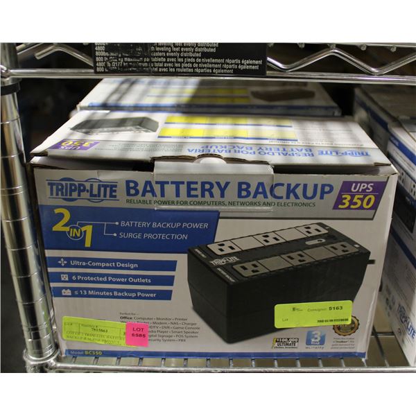 LOT OF 2 TRIPP-LITE BATTERY BACKUP & SURGE PROTECT