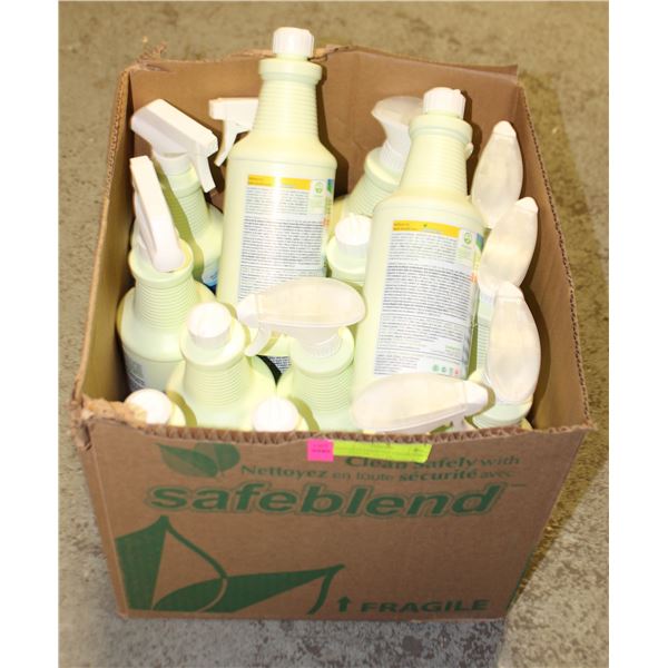 LOT OF 15 ASSORTED SAFEBLEND CLEANING PRODUCTS