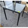 10 GLASS TOP DINING TABLES 29" X 29" X 30"