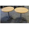 LOT OF 2 ROUND DINING TABLES 30" DIAMETER, 29"H