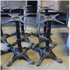 Image 1 : LOT OF 4 CAST IRON ORNATE TABLE BASES 28" TALL