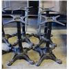 Image 1 : LOT OF 4 CAST IRON ORNATE TABLE BASES 28" TALL