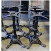 Image 1 : LOT OF 4 CAST IRON ORNATE TABLE BASES 28" TALL