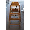 Image 1 : 2 WOODEN HIGH CHAIRS