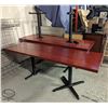 Image 3 : LOT OF 3 HEAVY DUTY DINING TABLES 22"X 81"