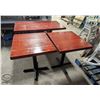 LOT OF 3 HEAVY DUTY DINING TABLES