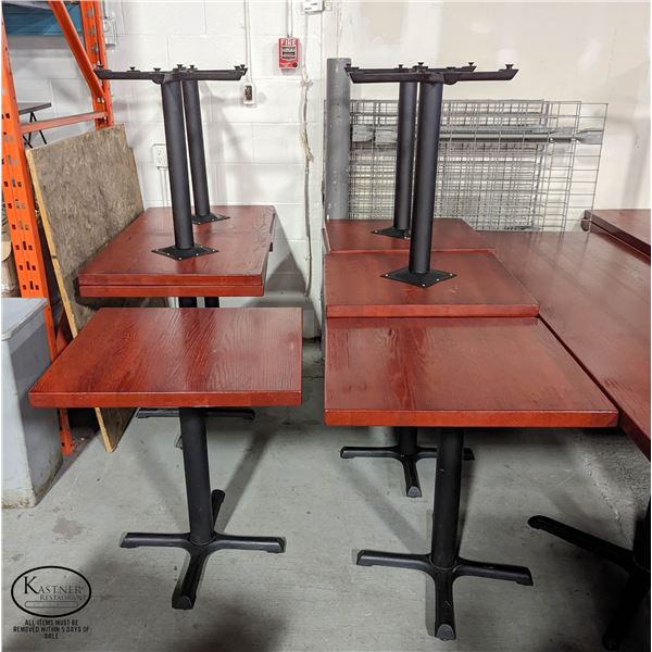 LOT OF 10 HEAVY DUTY RESTAURANT TABLES 27"X 24"