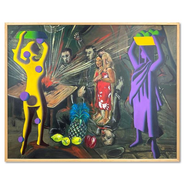 Rethink the Painting by Kostabi Original