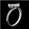 Image 3 : 1.18 ctw Diamond 14K White Gold Ring (1.43 ctw Diamonds)