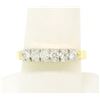 Image 3 : 14k Two Tone Solid Gold 0.60 ctw Band Ring with 6 Brilliant Round Diamonds