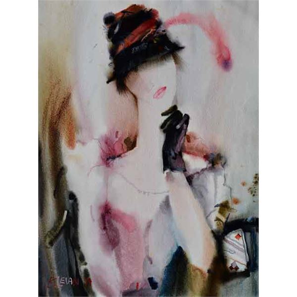 KLEVAN ** UNTITLED ** SIGNED ORIGINAL WATERCOLOR