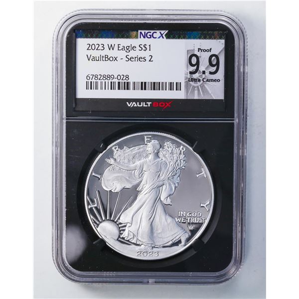 2023-W American Silver Eagle Dollar Coin S NGC Certified