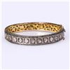 Image 3 : Vintage Indian Gold Topped Silver & Diamond Bangle