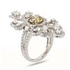 Image 3 : 1.72 ctw Fancy Brownish Orange CENTER Diamond Platinum Ring (3.96 ctw Diamonds)