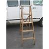 Image 1 : RED TOP 5' WOODEN LADDER