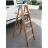 Image 2 : RED TOP 5' WOODEN LADDER