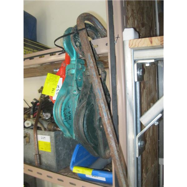 2.9 TON & 1 TON, 3 TON PULLEYS