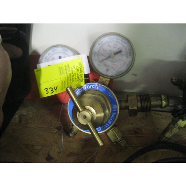 HIGH PRESSURE NITROGEN TURBO TORCH REGULATOR, BRASS