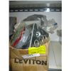 Image 1 : BOX OF MISC ELECTRICAL SUPPLIES