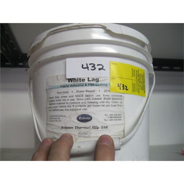 ROBSON 10-0500 370370 WHITE LAG 1 GALLON