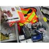 Image 2 : 23X17X9" TUB MIS SAFETY GEAR (GLOVES, SAFETY GLASSES, VEST, EAR PROTECTION)