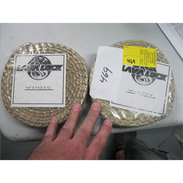 LAVA LOCK 1/4  X 11/2  X 12' FLAT FIBREGLASS 1500 DEG F GASKET