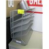 Image 1 : METAL 6 SHELF FILE FOLDER HOLDER & PEN HOLDER