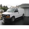 Image 1 : 2011 CHEV 3/4 TON EXPRESS WHITE VAN WITH ROOF RACK & TUBE RACK ODO 330,293KM (WITH PAPERS)