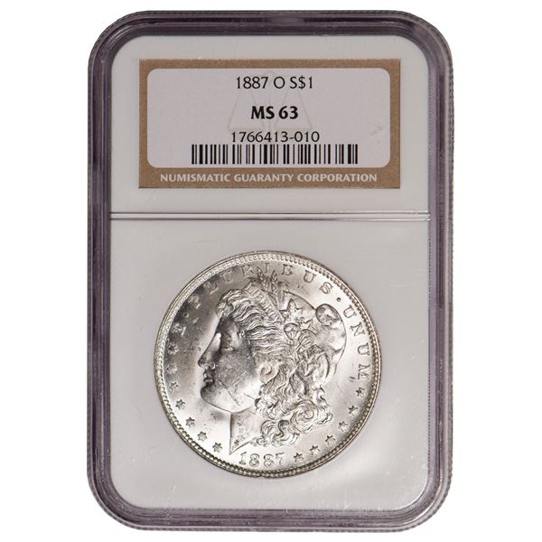 1887-O $1 Morgan Silver Dollar NGC MS63