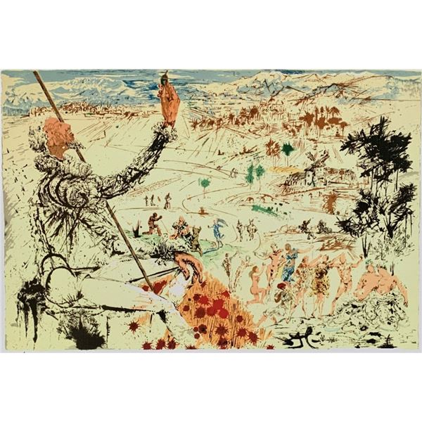 Dali Don Quixote La Mancha Facsimile Signed Limited Edition Giclee