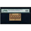 Image 1 : 25 Cent First Issue Fractional PMG 64EPQ