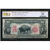 Image 1 : 1901 $10 Bison Legal Tender Note PCGS 25