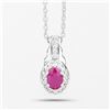 Image 5 : Plated Rhodium 2.08ctw Ruby and White Topaz Jewelry Set