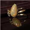 Image 7 : Opal "Raindrop" and Diamond "Flowerette" Ring