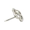 Image 2 : "Orianne" Swirling Freeform Diamond Ring Platinum