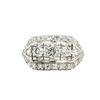 Image 1 : Diamond Dinner Ring Modern with Vintage Flair