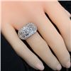 Image 7 : Diamond Dinner Ring Modern with Vintage Flair