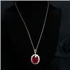 Image 2 : Big and Bold Ruby and Diamond Necklace