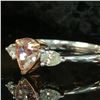 Image 7 : GIA Graded Fancy Colored Pear-Shaped Diamond Ring