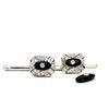 Image 1 : Natural Diamonds, Onyx, and 18K Gold Accessories