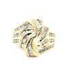 Image 1 : Original Samuel Aaron Diamond Pinwheel Bow Ring