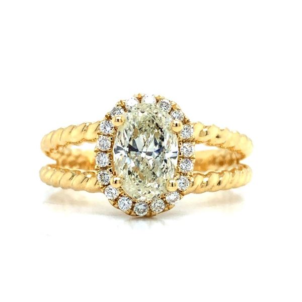 Twisted Rope Design Diamond Unity Ring