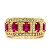Image 1 : Ruby and Diamond Wide Band