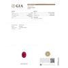 Image 8 : GIA Certified Unheated Ruby and Diamond Ring PLAT