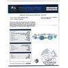 Image 10 : Bright, Mixed-Cut Blue Zircon and Diamond Bracelet